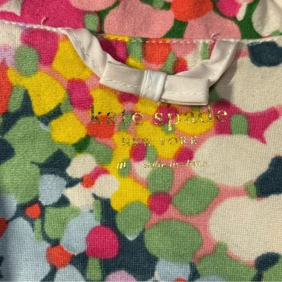 Kate Spade Multicolor Floral Button Down Pajama Short Set with Pockets - Picture 4 of 8